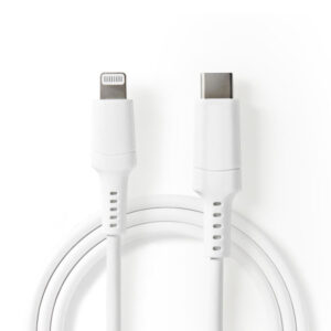 Apple Lightning-Kabel | Apple Lightning-Stecker, 8-polig – USB-C™ | 1,0 m | Weiß
