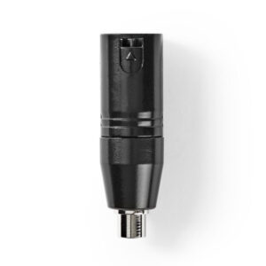 XLR-Adapter | XLR-3-Pol-Stecker – Cinch-Buchse | 1 Stück | Metall