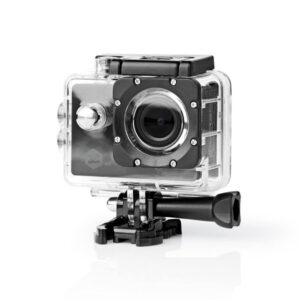 Nedis - Action-Kamera - Ultra HD -4K Ultra HD-- Vielseitige Action Cam - wasserdichte Tasche - WiFi - WLAN - 16 Mpixel - Schwarz