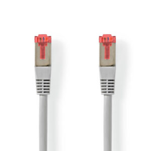 Netzwerkkabel CAT6 S/FTP | RJ45 Stecker | RJ45 Stecker | 10,0 m | Grau