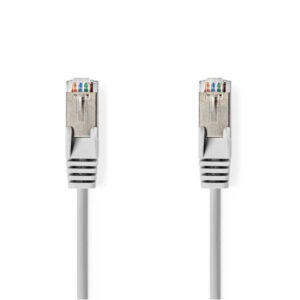 Netzwerkkabel CAT6a SF/UTP | RJ45-Stecker | RJ45-Stecker | 2,0 m | Grau