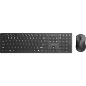MediaRange Funk-Tastatur und optische 3 Tasten Funk-Maus Set, QWERTZ, schwarz