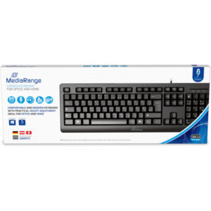 MediaRange kabelgebundene Tastatur, QWERTZ, schwarz