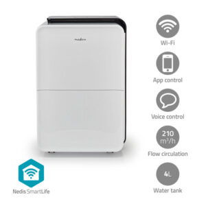 SmartLife Luftentfeuchter | Wi-Fi | 30 l/Tag | Entfeuchtung / Kontinuierlich / Trockene wäsche / Belüftung | Apple Store / Google Play | Einstellbarer hygrostat | 210 m³/h