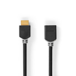 High Speed ??HDMI ™ Kabel mit Ethernet | HDMI™ Stecker | HDMI™ Buchse | 4K@60Hz | ARC | 18 Gbps | 1.00 m | Rund | PVC | Anthrazit | Box