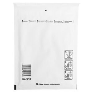 Luftpolstertaschen C13, 170 x 230mm passend für 1 x 14mm oder 2 x 7 mm DVD-Hüllen , 100 Stück, Weiß
