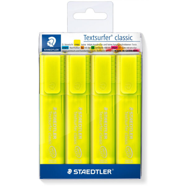 STAEDTLER 364-1P WP4 - 4 Stück(e) - Gelb - Meißel - Gelb