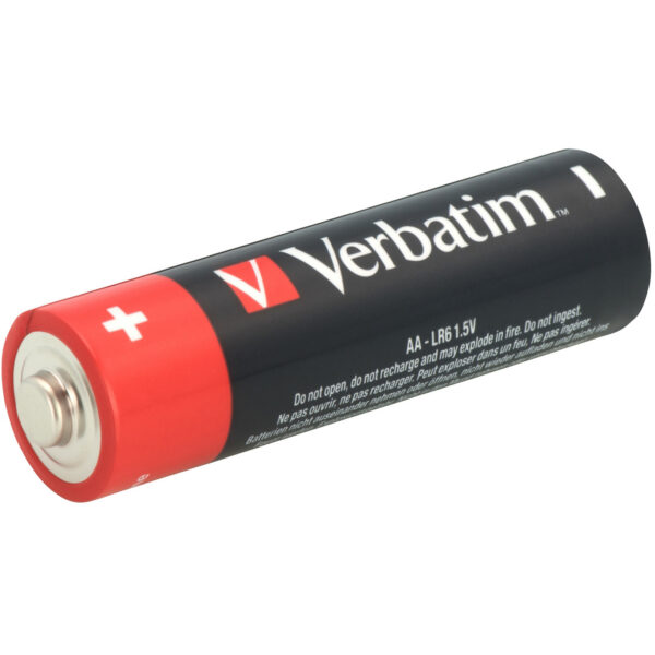 Verbatim AA - Einwegbatterie - AA - Alkali - 1,5 V - Premium - Schwarz - Rot – Bild 2
