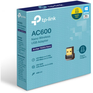 TP-LINK AC600 - Verkabelt - USB - WLAN - 433 Mbit/s - Schwarz