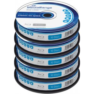 MediaRange Blu-ray Disc BD-R DL, 50 GB / 270 min, 6x, Gelabeled, 50 Stück