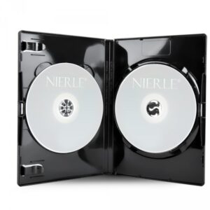Amaray DVD Doppelhüllen, 15 mm, Maschinen-pack-Qualität, Schwarz, 100 Stück