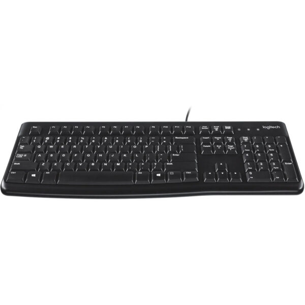 Logitech K120 Corded Keyboard - Kabelgebunden - USB - AZERTY - Schwarz - Maus enthalten – Bild 2