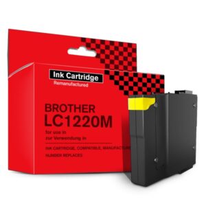 Tintenpatrone, Kompatibel, Ersetzt Brother LC1220M, Brother LC1240M, Brother LC1280M, 19 ml, Magenta, 1 Stück