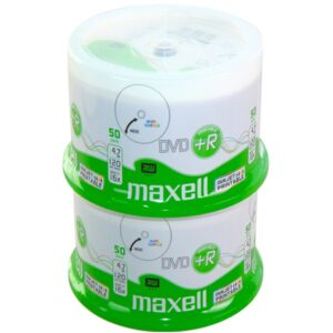 DVD+R 4,7 GB Maxell 16x Speed fullprintable in Cakebox 100 Stk