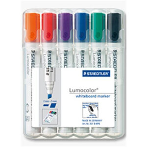 STAEDTLER 351 B WP6 - 6 Stück(e) - Schwarz - Blau - Grün - Orange - Rot - Violett - Weiß - Weiß - Polypropylen (PP) - 2 mm