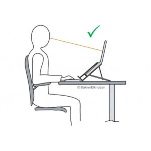 Bakker Ergo-Q 260 Notebook Stand - Silber - 39,6 cm (15.6 Zoll) - Metall - 90 - 210 mm - 230 mm - 310 mm