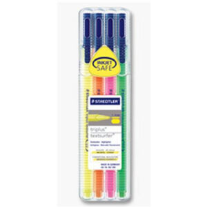 STAEDTLER 362 SB4 - 4 Stück(e) - Grün - Orange - Pink - Gelb - Polypropylen (PP) - 1 mm - 4 mm