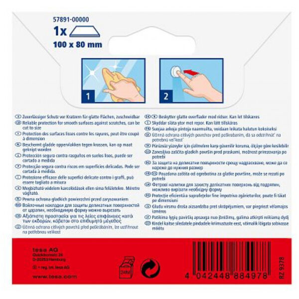 Tesa Protect - Braun - Rechteckig - 100 mm - 80 mm - 1 Stück(e) – Bild 2