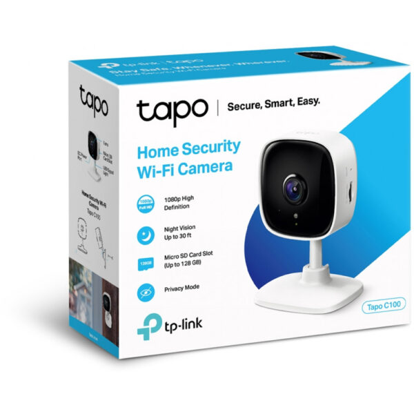 TP-LINK Tapo C110 - IP-Sicherheitskamera - Indoor - Kabellos - FCC - IC - CE - NCC - Cube - Tisch/Bank – Bild 2