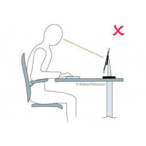 Bakker Q-riser 100 Monitor Stand - 25 kg - Transparent
