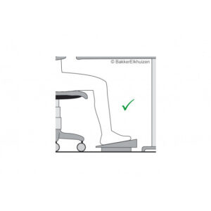 Bakker Footform Standard Low Footrest - Schwarz - 450 mm - 4 cm - 17 cm - 6,5 kg