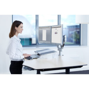 Bakker Universal QC CPU Holder - Tischmontierte CPU-Halterung - Grau - 273 mm - 155 mm - 105 mm - 43,2 cm