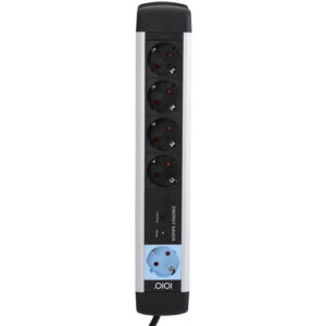 Olympia MS 2500 - 1,5 m - 5 AC-Ausgänge - Indoor - 1,5 mm² - Aluminium - Schwarz - Silber