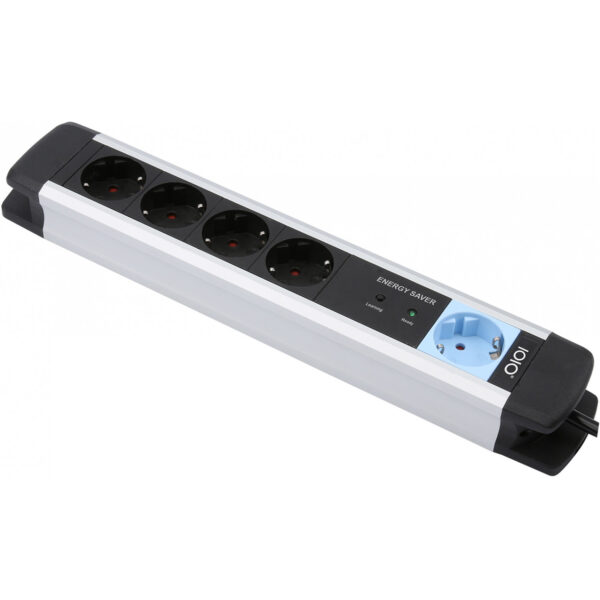 Olympia MS 2500 - 1,5 m - 5 AC-Ausgänge - Indoor - 1,5 mm² - Aluminium - Schwarz - Silber – Bild 2