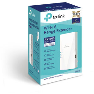 TP-LINK RE500X - Netzwerk-Repeater - 1500 Mbit/s - 1000 Mbit/s - Windows 10,Windows 7,Windows 8,Windows 8.1,Windows 98SE,Windows NT,Windows Vista,Windows XP - Extern - 20/30 dbm