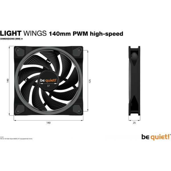 Be Quiet! ! Light Wings PWM H 3e140x140x25| BL079 – Bild 5