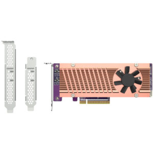 QNAP QM2-2P-384A - PCIe - M.2 - PCIe 3.0 - Braun - Grau - NAS / Storage server - Aktiv