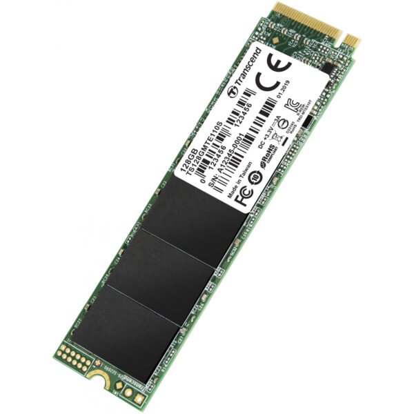 Transcend D SSD 128GB m.2 2280 PCIe read/write 1500/550 IOPS 95T/130T - Solid State Disk - NVMe – Bild 2