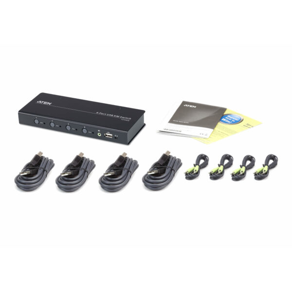 ATEN CS724KM Tastatur/Video/Maus (KVM)-Switch Schwarz – Bild 6