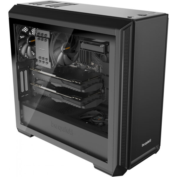 Be Quiet! Silent Base 601 Window - Midi Tower - PC - Schwarz - ATX - EATX - micro ATX - Mini-ITX - Acrylnitril-Butadien-Styrol (ABS) - SECC - Gehärtetes Glas - HDD – Bild 5