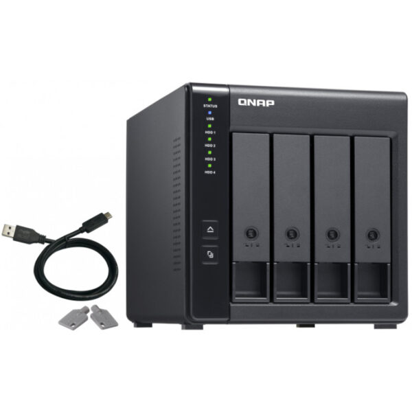 QNAP TR-004 - HDD / SSD-Gehäuse - 2.5/3.5 Zoll - Serial ATA II - 3 Gbit/s - Hot-Swap - Schwarz – Bild 8