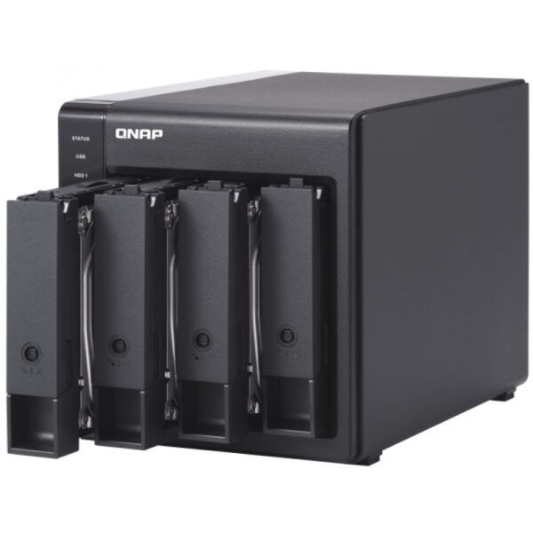 QNAP TR-004 - HDD / SSD-Gehäuse - 2.5/3.5 Zoll - Serial ATA II - 3 Gbit/s - Hot-Swap - Schwarz – Bild 9
