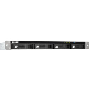 QNAP TR-004U - HDD / SSD-Gehäuse - 2.5/3.5 Zoll - Serial ATA II - Serial ATA III - 6 Gbit/s - Hot-Swap - Schwarz - Grau