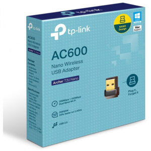 TP-LINK Archer T2U Nano - Verkabelt - USB - WLAN - Wi-Fi 5 (802.11ac) - 633 Mbit/s - Schwarz