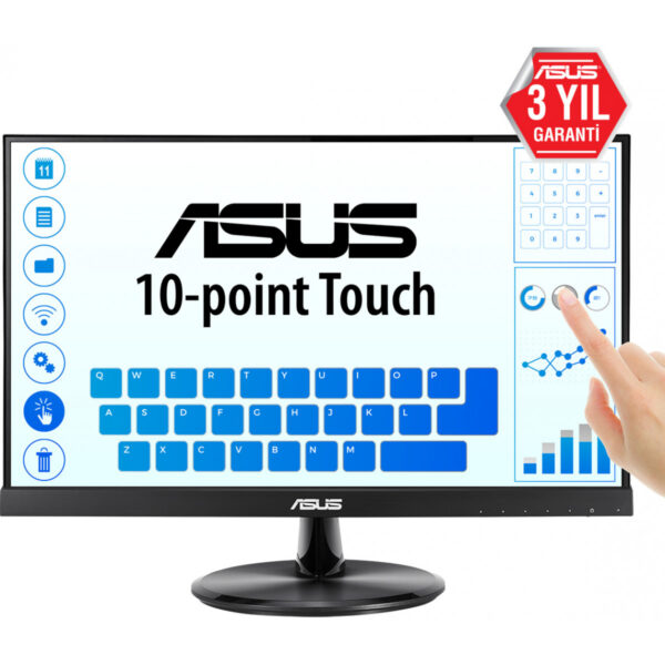 ASUS VT229H - 54,6 cm (21.5 Zoll) - 1920 x 1080 Pixel - Full HD - LED - 5 ms - Schwarz – Bild 3