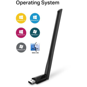 TP-LINK Archer T2U Plus - Eingebaut - Verkabelt - USB - WLAN - 600 Mbit/s - Schwarz