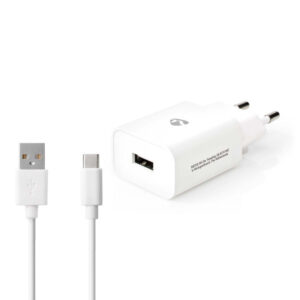 Netzladegerät | 1x 2.4 A A | Anzahl der Ausgänge: 1 | USB-A | USB Type-C™ (Lose) Kabel | 1.00 m | 12 W | Einzelspannungsausgang