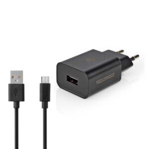 Netzladegerät | 1x 2.1 A A | Anzahl der Ausgänge: 1 | USB-A | Micro USB (Lose) Kabel | 1.00 m | 10.50 W | Einzelspannungsausgang