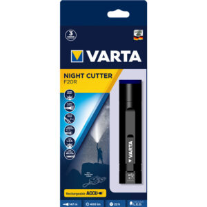 Varta Night Cutter F20R - Hand-Blinklicht - Schwarz - Aluminium - Tasten - 2 m - IPX4