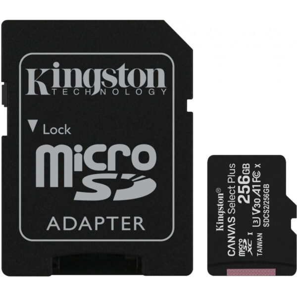 Kingston Canvas Select Plus - 256 GB - MicroSDXC - Klasse 10 - UHS-I - 100 MB/s - 85 MB/s – Bild 2
