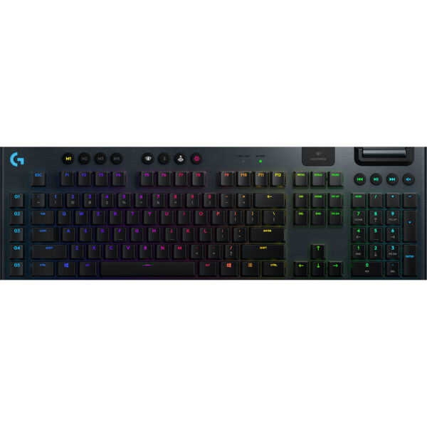 Logitech G G915 - Standard - RF Wireless + Bluetooth - Mechanischer Switch - AZERTY - RGB-LED - Schwarz – Bild 3