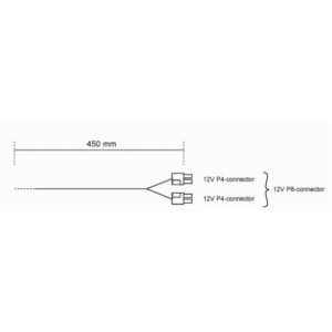 Be Quiet! CC-4420 - 0,45 m - 8-pin(4+4) EPS12V - 8-pin(4+4) EPS12V - Männlich - Männlich - Gerade