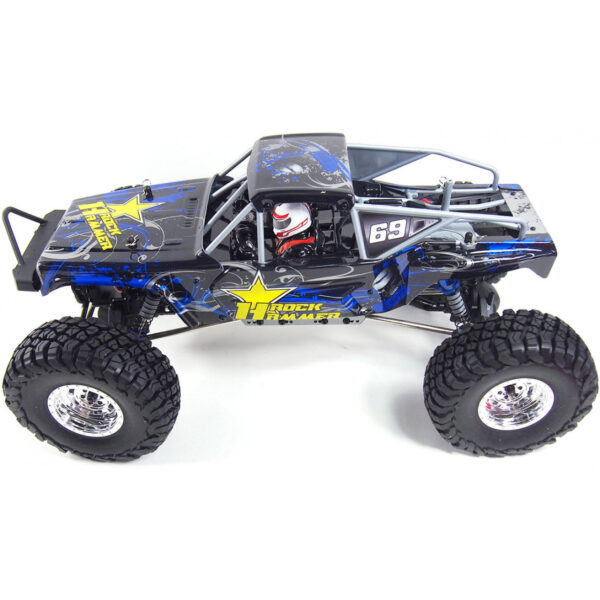 Amewi AMXRock RockHammer Crawler - Off-Road-Wagen - Elektromotor - 1:10 - Betriebsbereit (RTR) - Blau - Gelb - Kunststoff – Bild 2
