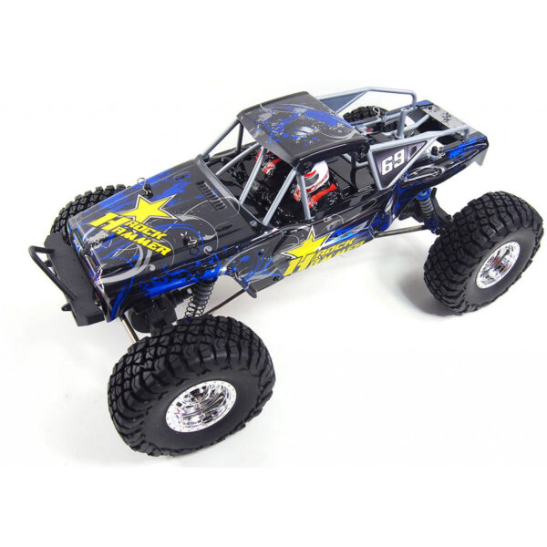 Amewi AMXRock RockHammer Crawler - Off-Road-Wagen - Elektromotor - 1:10 - Betriebsbereit (RTR) - Blau - Gelb - Kunststoff – Bild 3