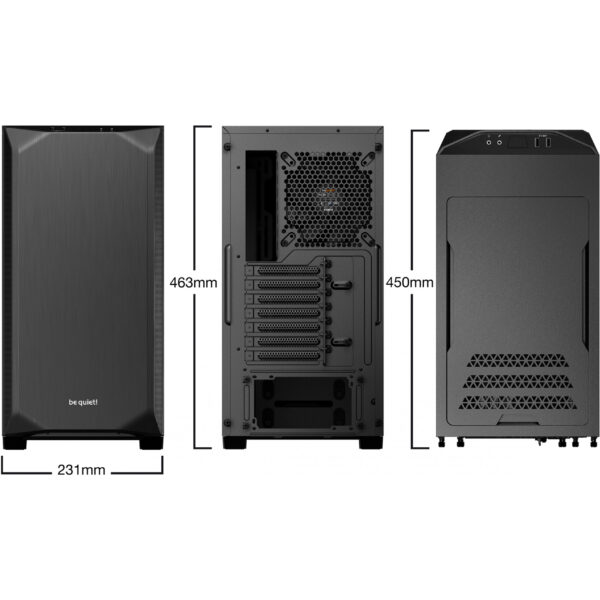 Be Quiet! BG034 - Tower - PC - Schwarz - ATX - Mini-ATX - Mini-ITX - ABS Synthetik - Stahl - 19 cm – Bild 5