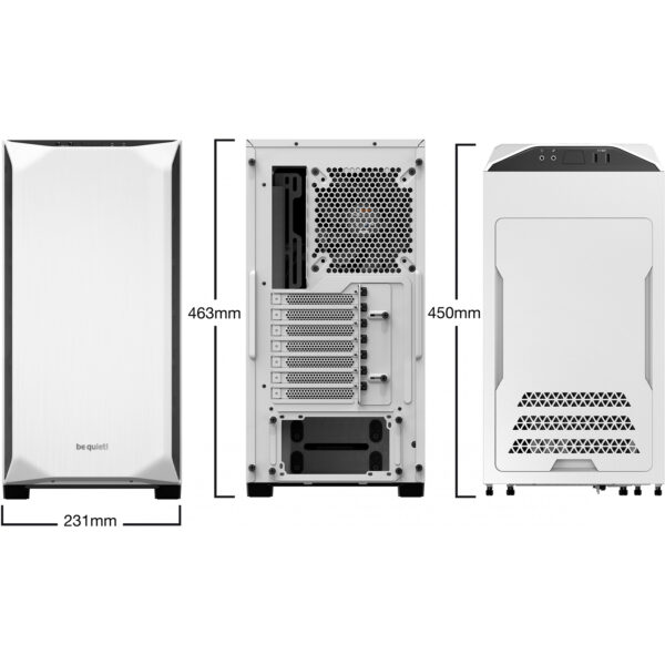 Be Quiet! BG035 - Tower - PC - Weiß - ATX - Mini-ATX - Mini-ITX - ABS Synthetik - Stahl - 19 cm – Bild 2